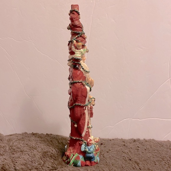 Vintage Skinny 🎅 Santa Christmas poly resin figurine poly resin size 12” - Picture 7 of 8